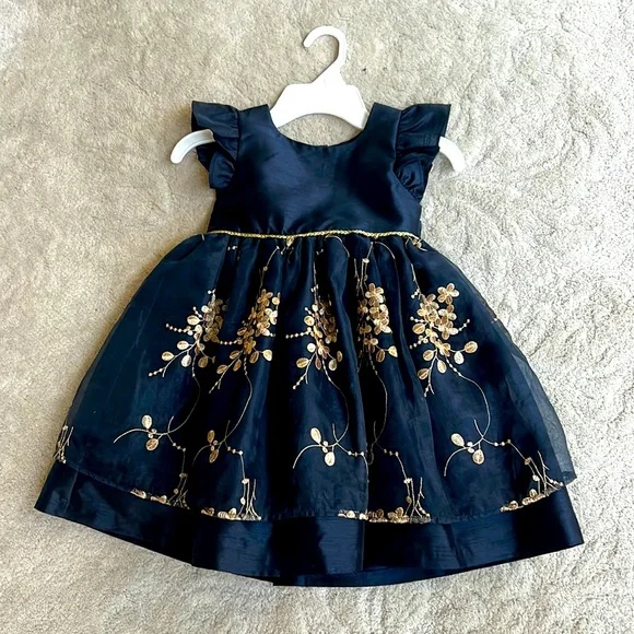 laura ashley navy blue dress Laura Ashley navy silk sailor dress  The Frockery